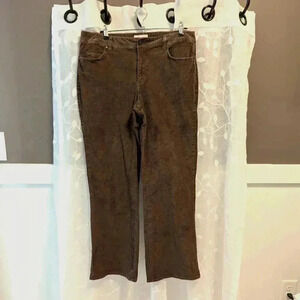 Chadwick's Brown Corduroy Bootcut Jeans, Size 14